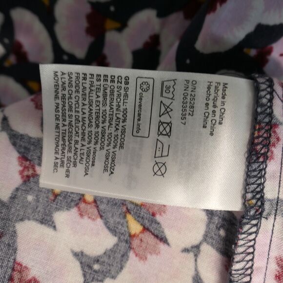 NEW Anna Glover x H and M Dress Womens 16 Pink Blue Gingko Floral Lagenlook NWOT - Picture 12 of 12